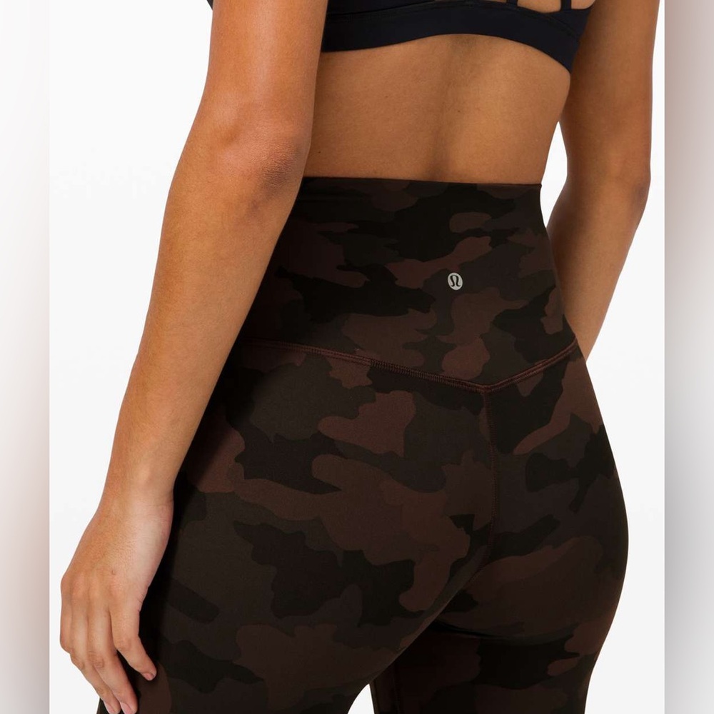 Lululemon Wunder Train High Rise Tight 25" Heritage 365
Camo Brown Earth Sz 4 - Picture 4 of 8